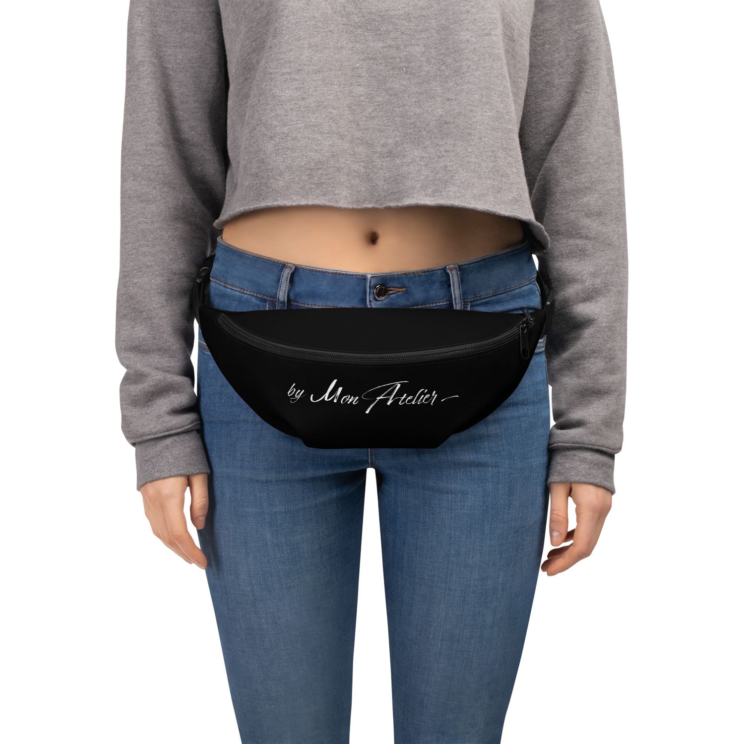 Sac banane all over - Noir