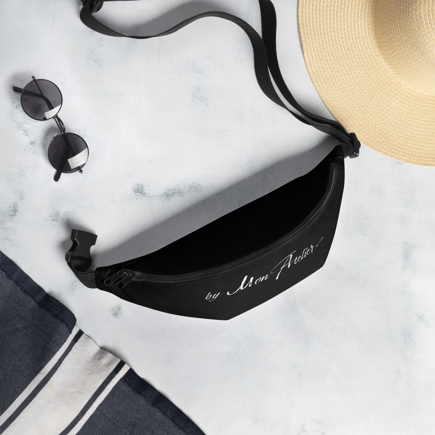 Sac banane all over - Noir