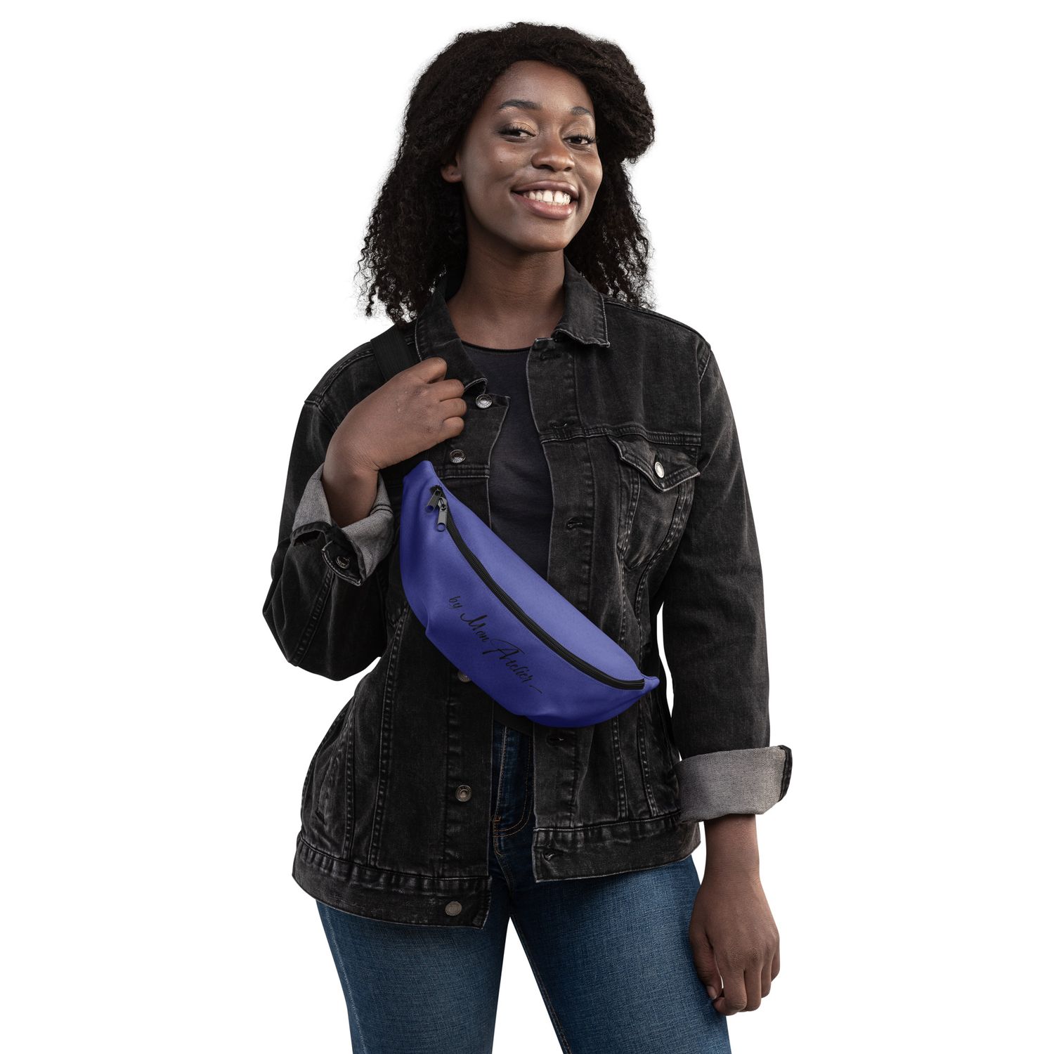 Sac banane all over - Bleu By Mon Atelier