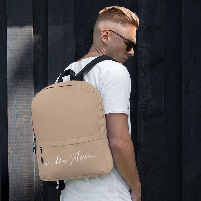 Sac à dos all over - Beige By mon atelier