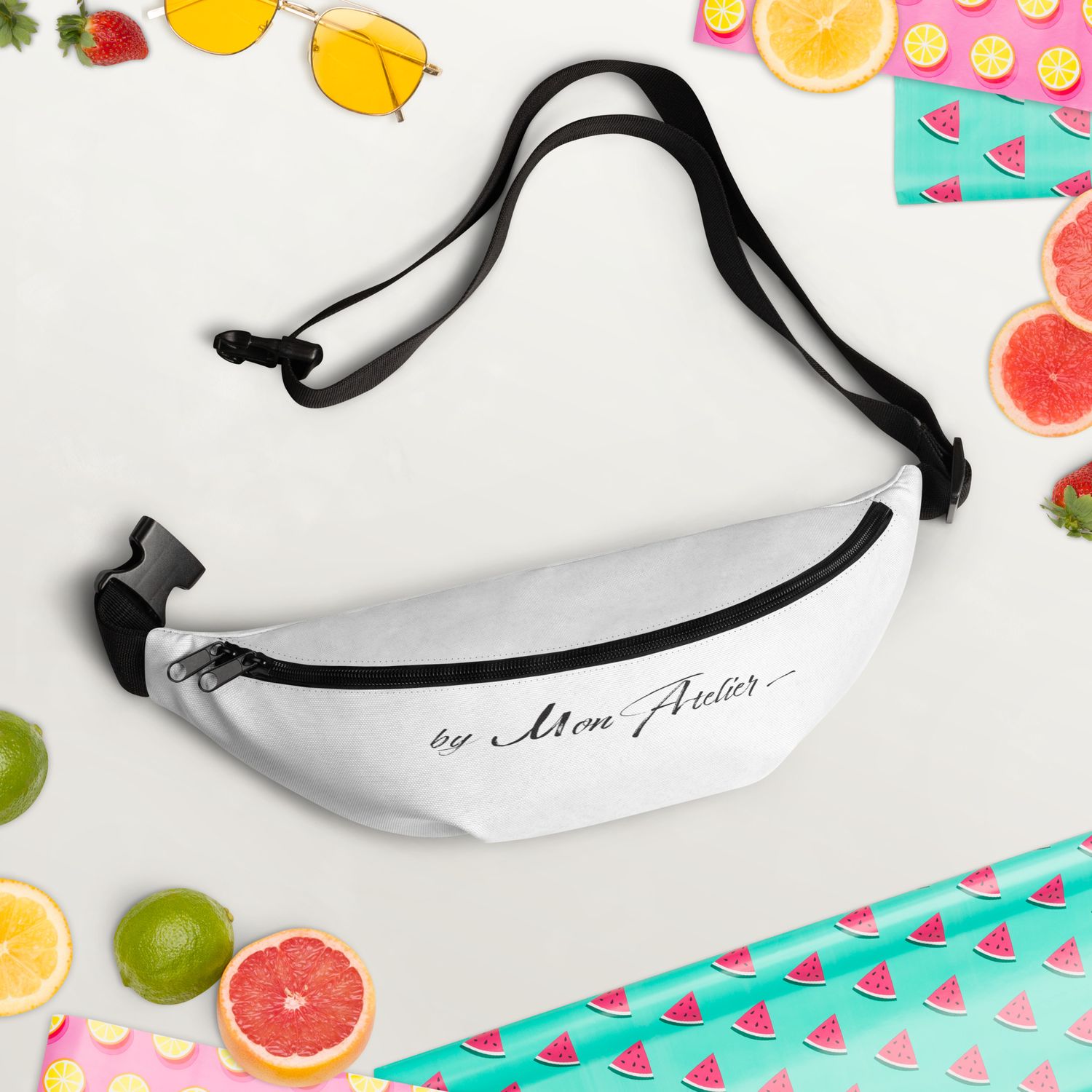 Sac banane all over blanc - Blanc