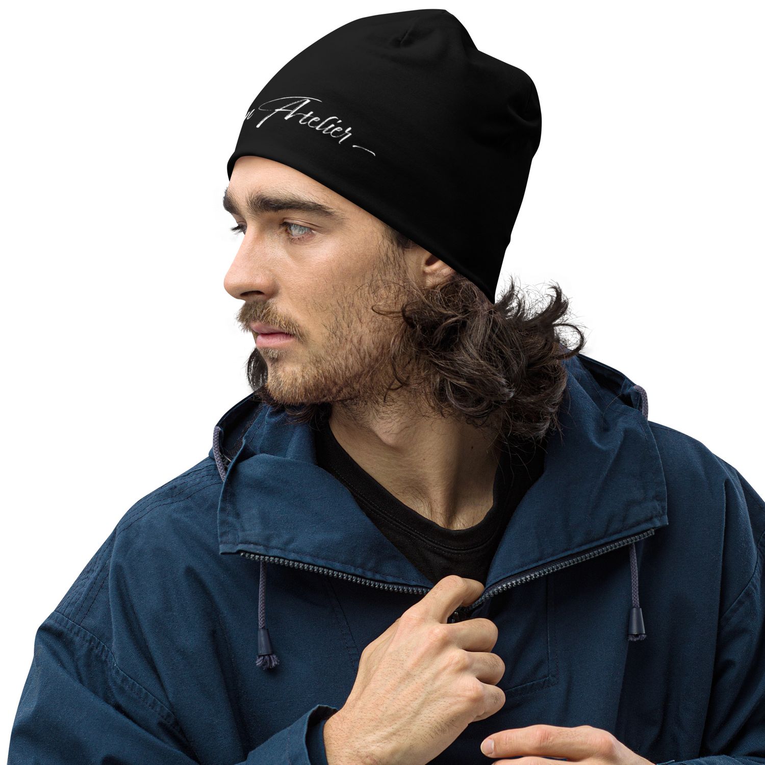 Bonnet all over - Noir