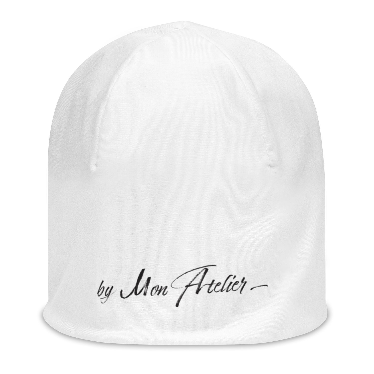 Bonnet All-Over Print Blanc