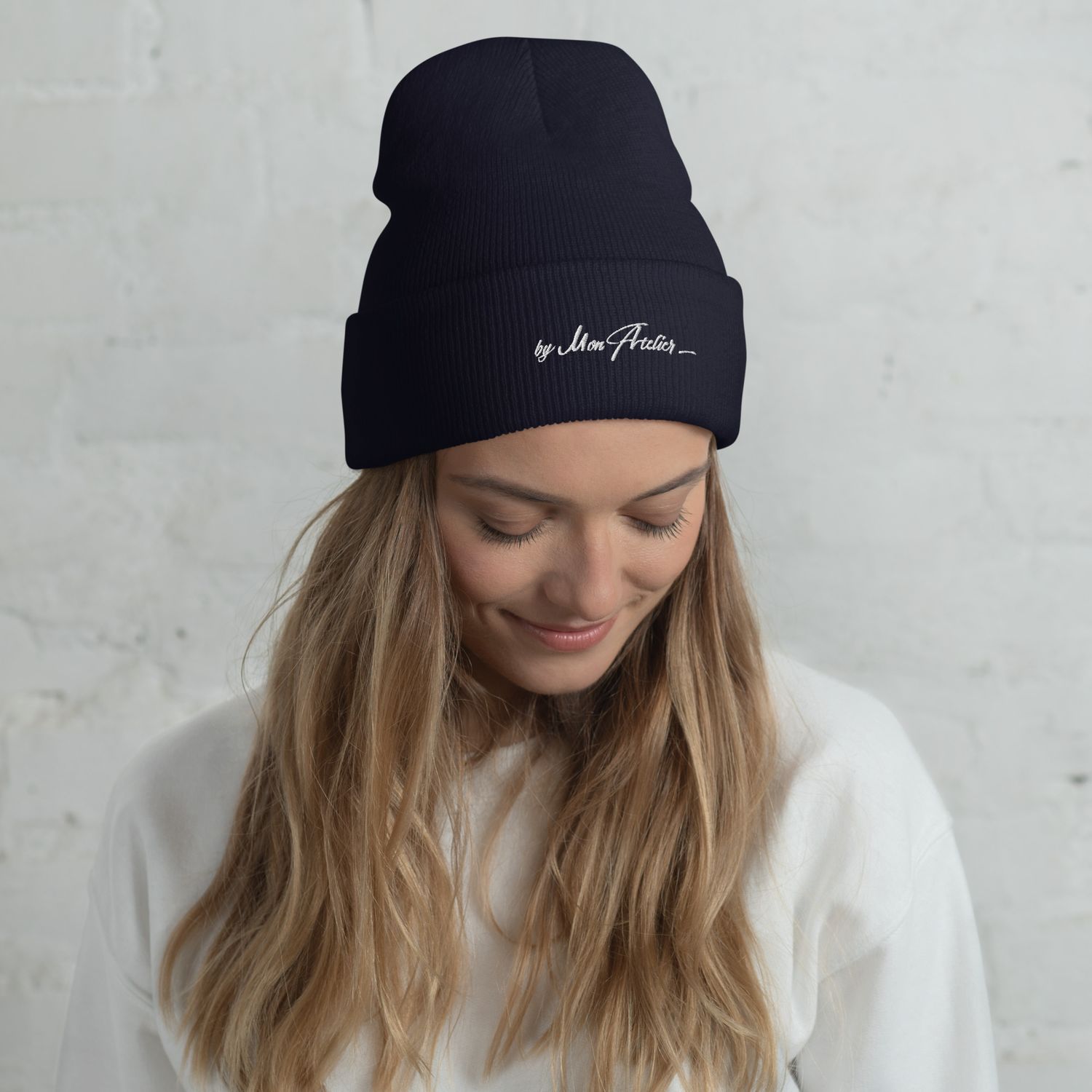 Bonnet d'hiver - 1501 - Broderie blanche