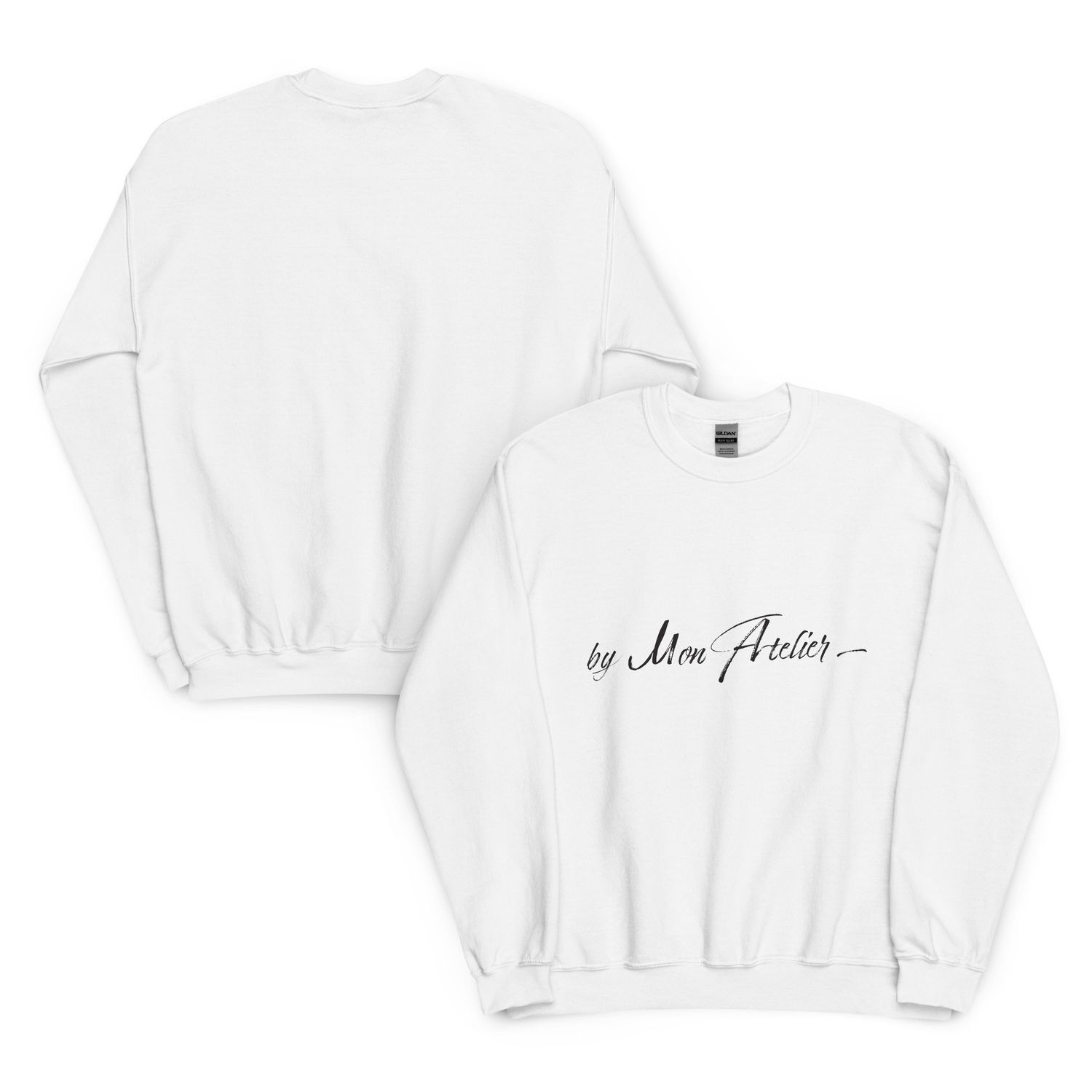 Sweat col rond unisexe - 18000 - Blanc