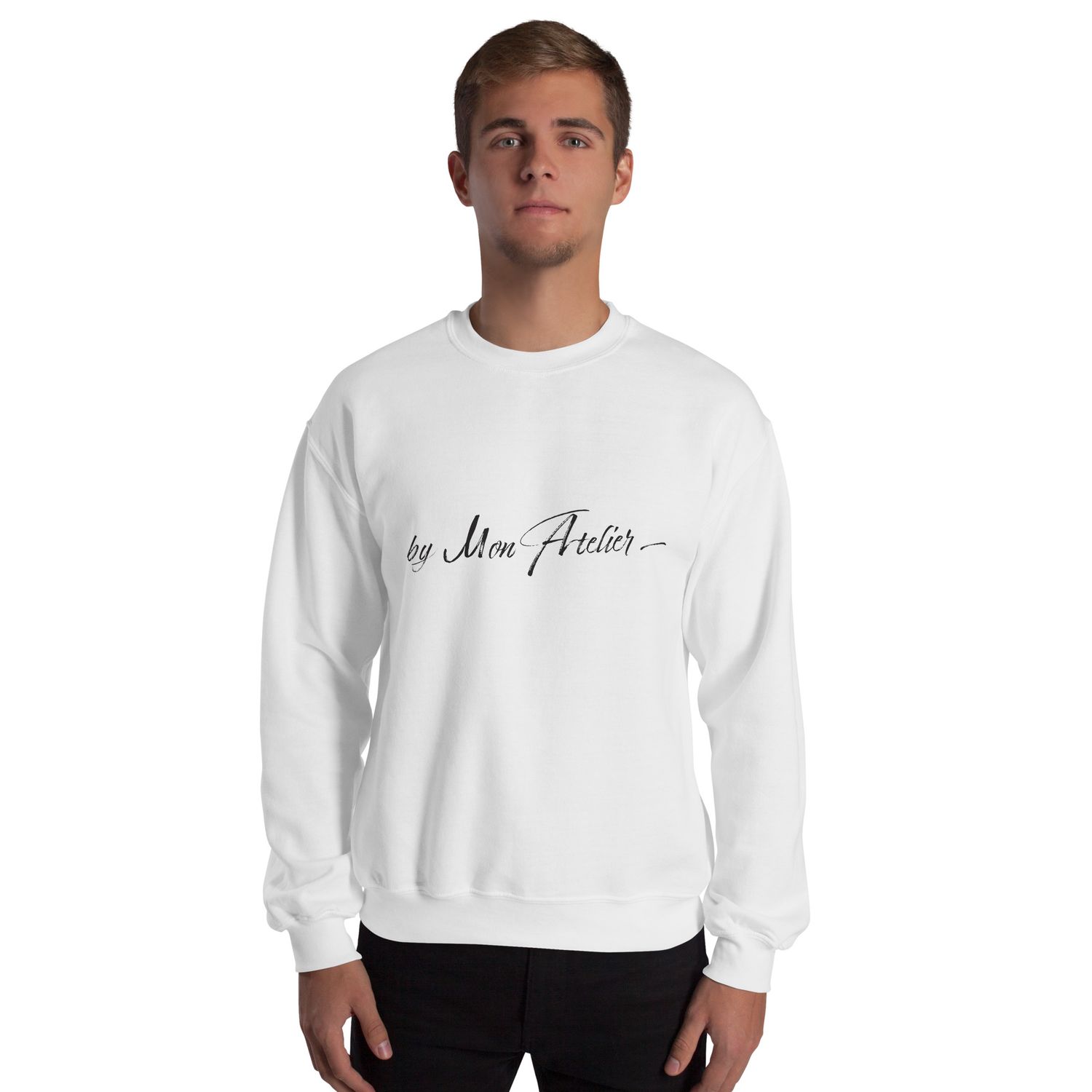 Sweat col rond unisexe - 18000 - Blanc