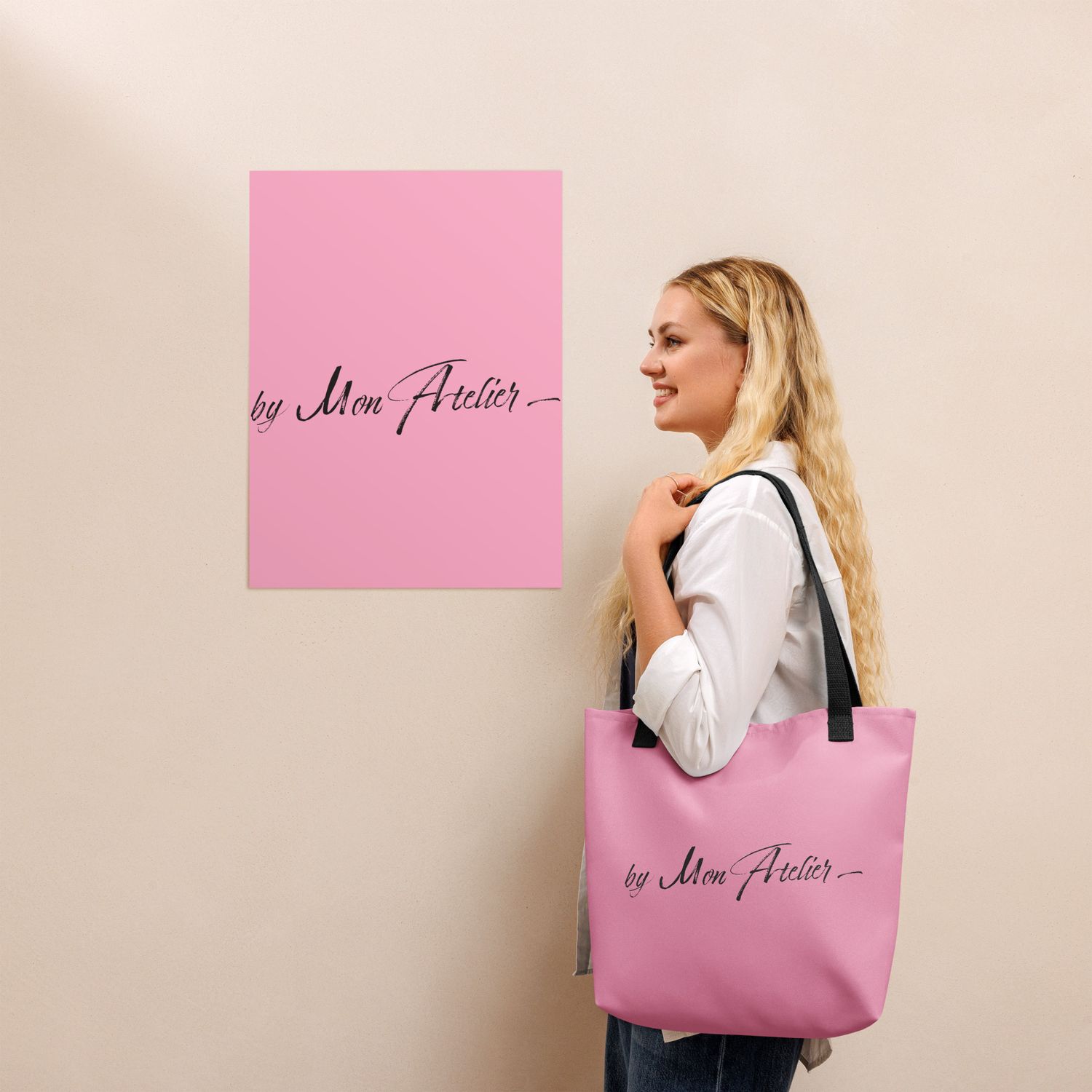 Tote bag All over - Rose