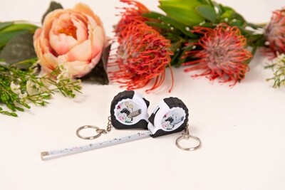 Keyring Tape Measure -Silver Or Gold