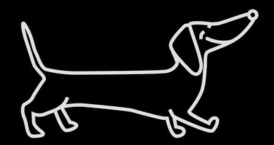 Standing Dachshund - SMALL