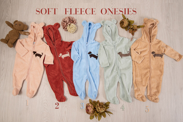 Jumpsuit  with hood 1 - Pale Peach (0 - 3 months)