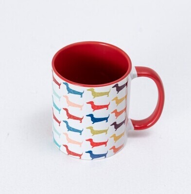 Colourful Dachshunds Mug - Ceramic