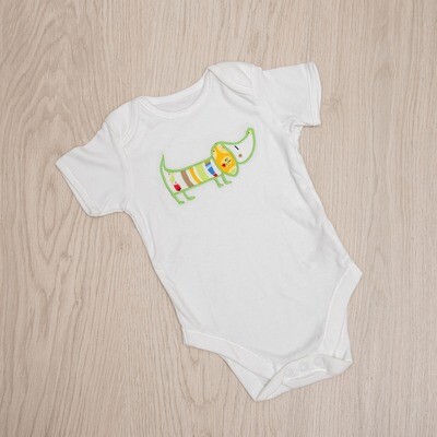 ​Dachshund Baby Vest – Short Sleeve – Cool Dog 1