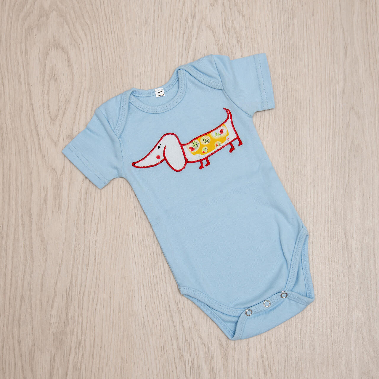 ​Dachshund Baby Vest – Short Sleeve – Cool Dog 3