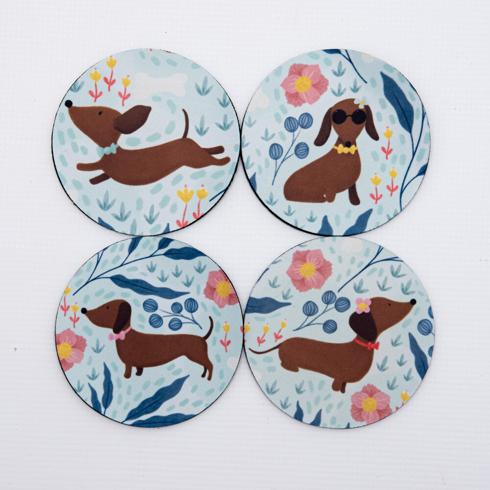 Coasters (set of 4) - Duck Egg Blue