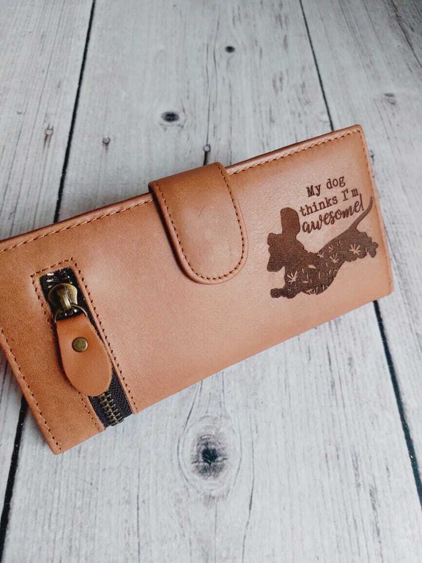 ​Exclusive Long Dog Wallet - My dog thinks I'm awesome