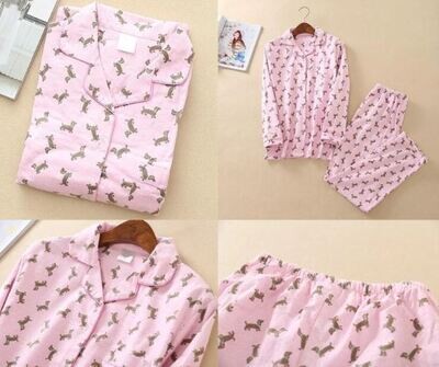 Imported Flannel Pajamas - Pink