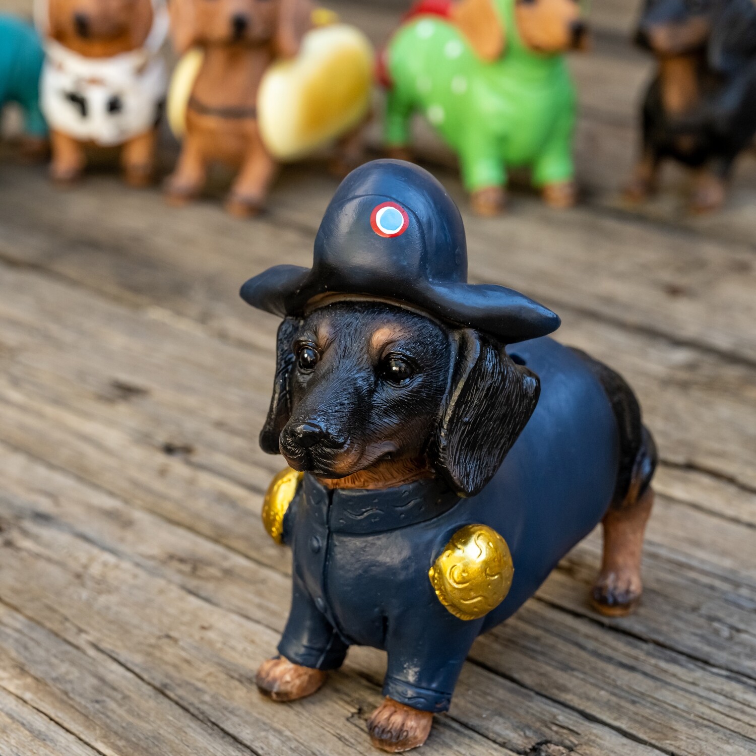 Collectable Dachshund Money Banks - Police Dog