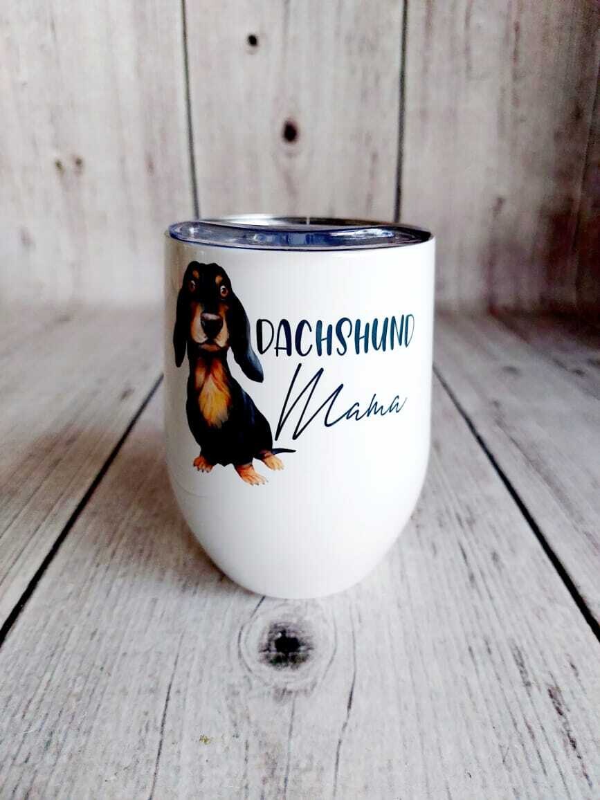 Black Dachshund Wine Tumbler Black Dachshund Wine Tumbler
