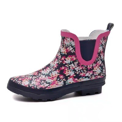 Imported Wellington Boots  - Pink Floral