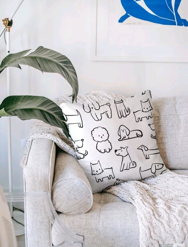 Modern Black & White Pillow Slip