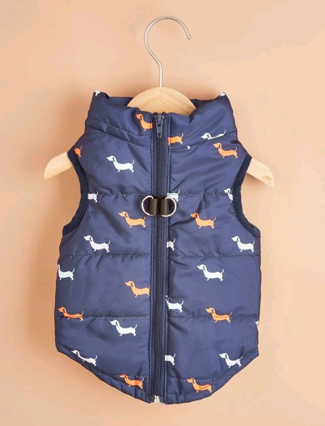 Navy Puffer Jacket - Medium