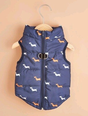 Navy Puffer Jacket - Medium