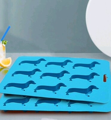 Dachshund Ice Cube Tray - Blue