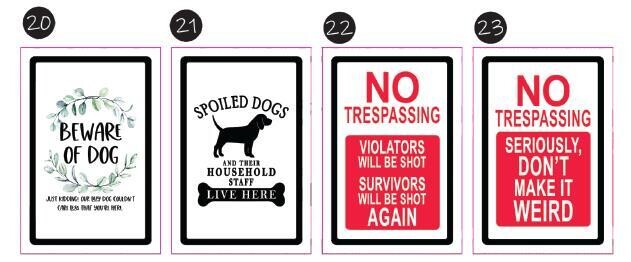 Quirky Signs/Boards 4