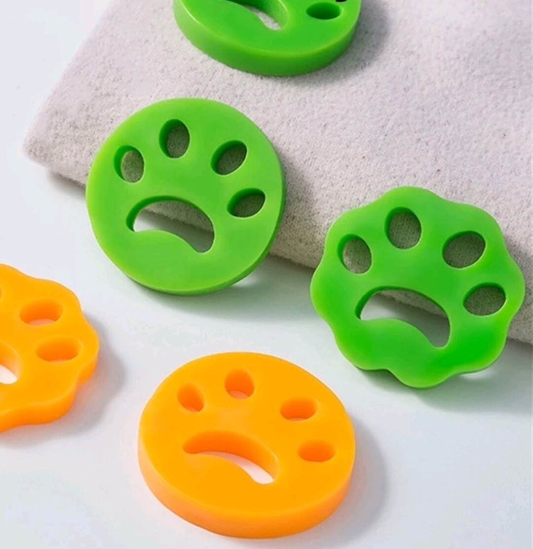 Pet Hair removal pad - Orange & Green