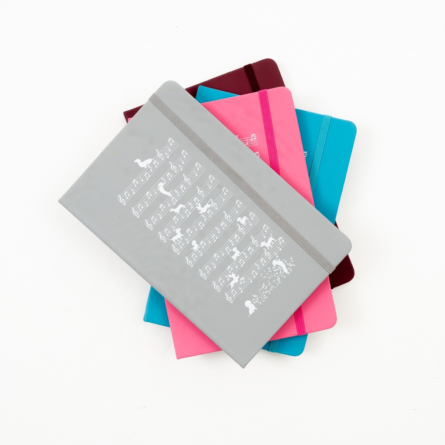 Colorful A5 Notepads - Music notes