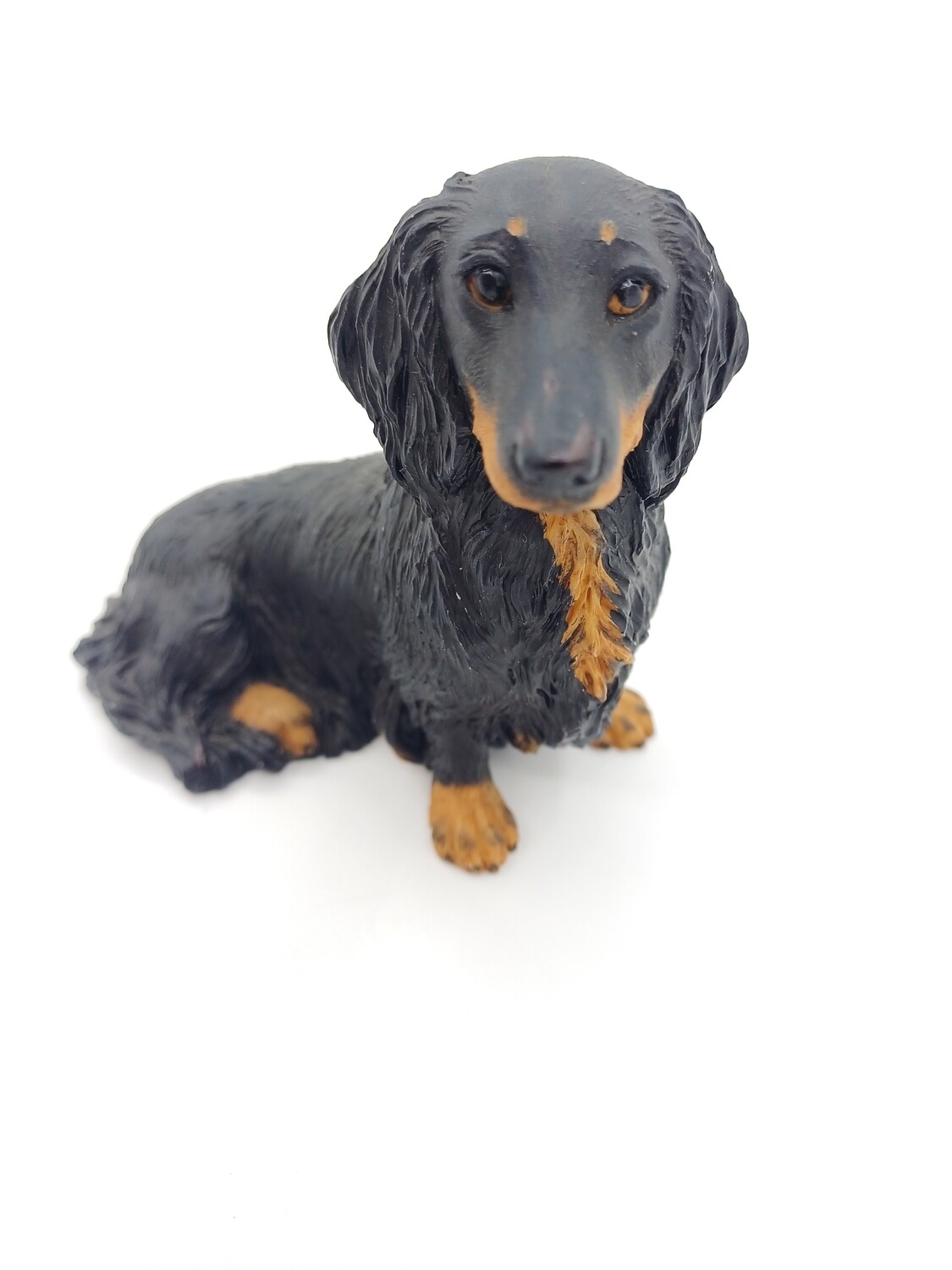 Vintage Border Fine Arts Long Haired Dachshund