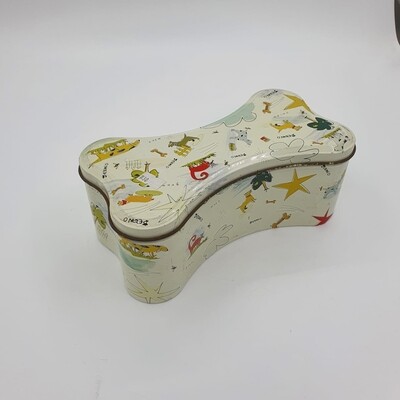 Tin 6 -  Beeno Bone Shape - Cats and Dogs