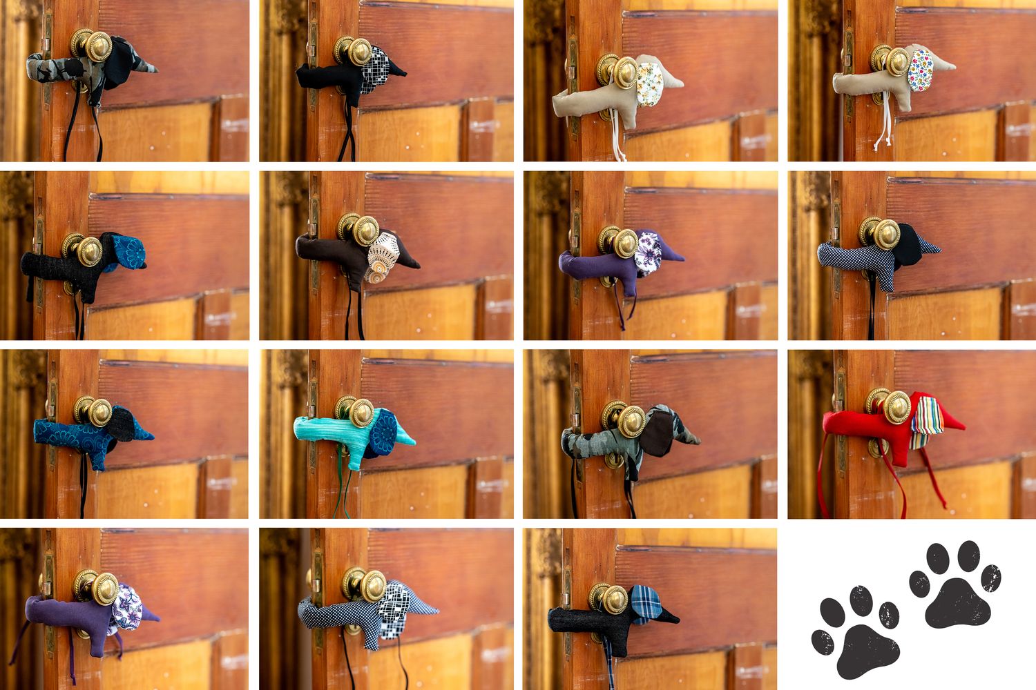 Dachshund shaped Door Jammers