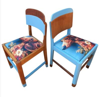 ​Set of Chairs - Dachshund themed
