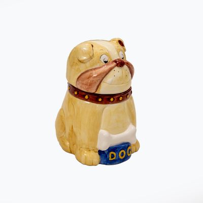 Ceramic English Bulldog Cookie Jar