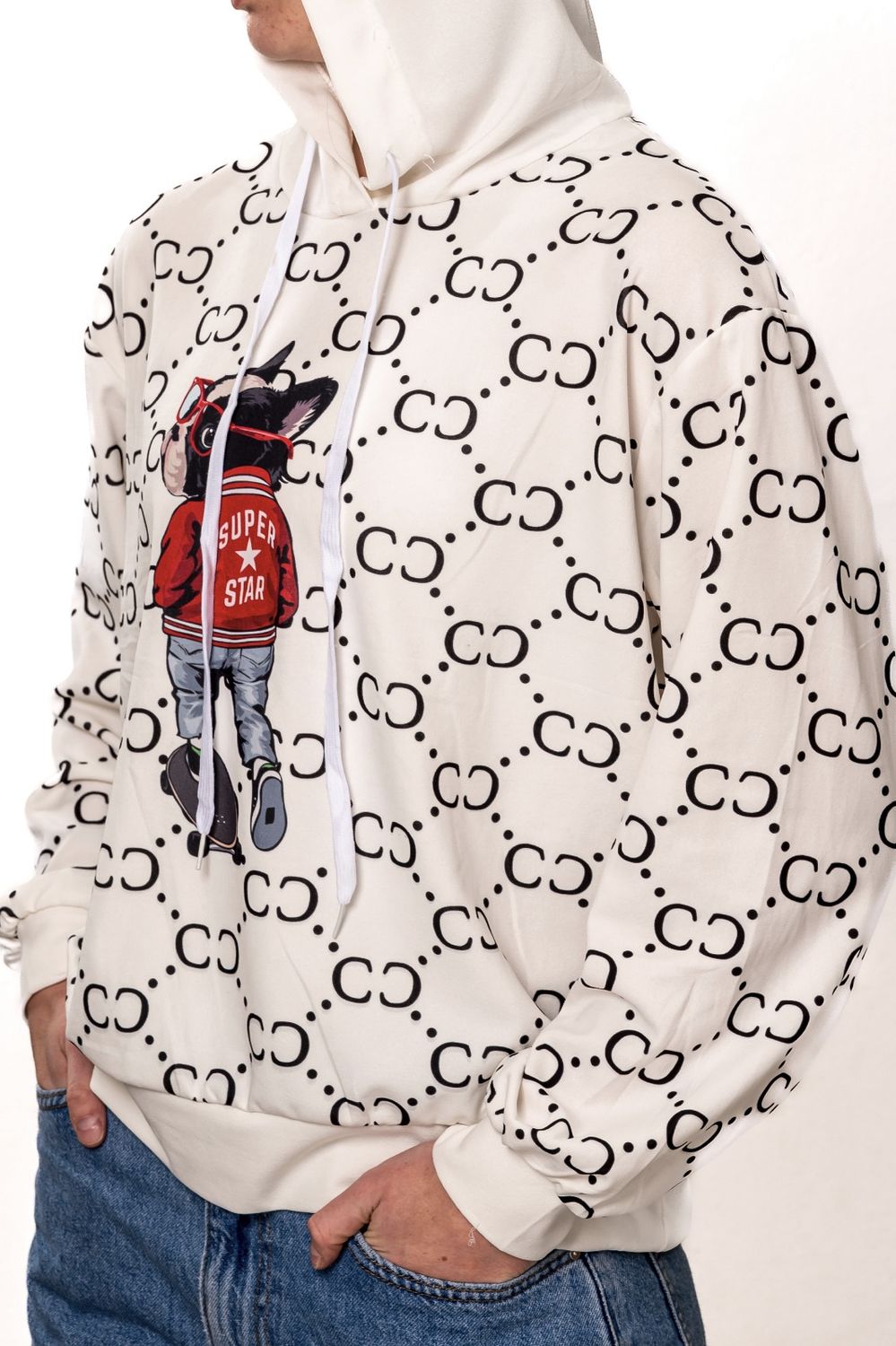 Hoodie with Boston print