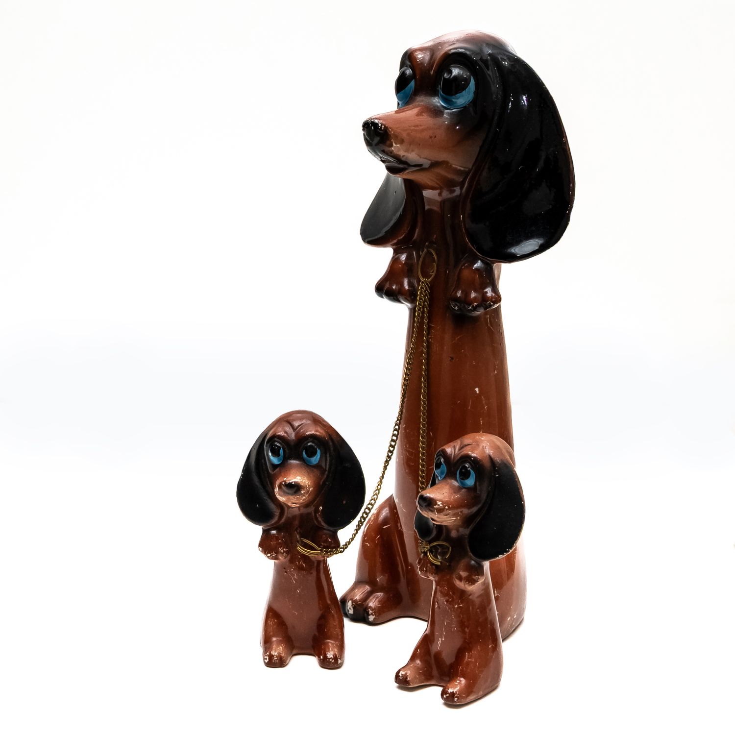 Dachshund Family Ceramic Figurine Set