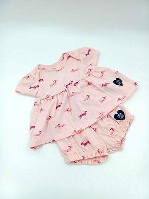 Baby Girl Top & Shorts Set by Earthchild - 1 - 3 months