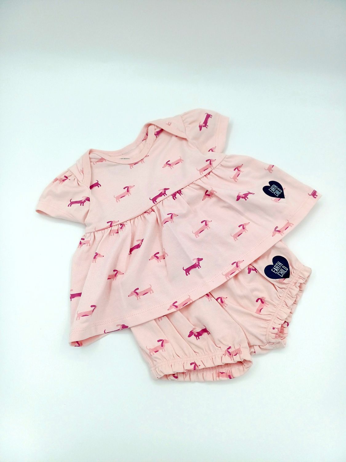 Baby Girl Top & Shorts Set by Earthchild - 1 - 3 months