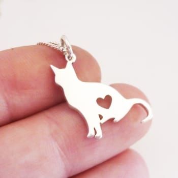 Cat Sitting with heart