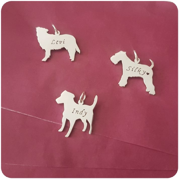 Hand-made Pet Pendant with Cut out Name