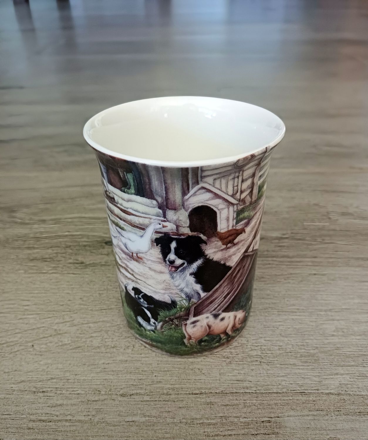 ‘Cottage Farmyard’ fine bone china mug by Creative Tops