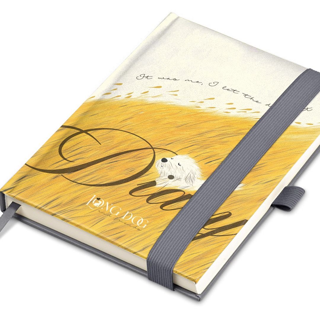 A5 White Dog Diary