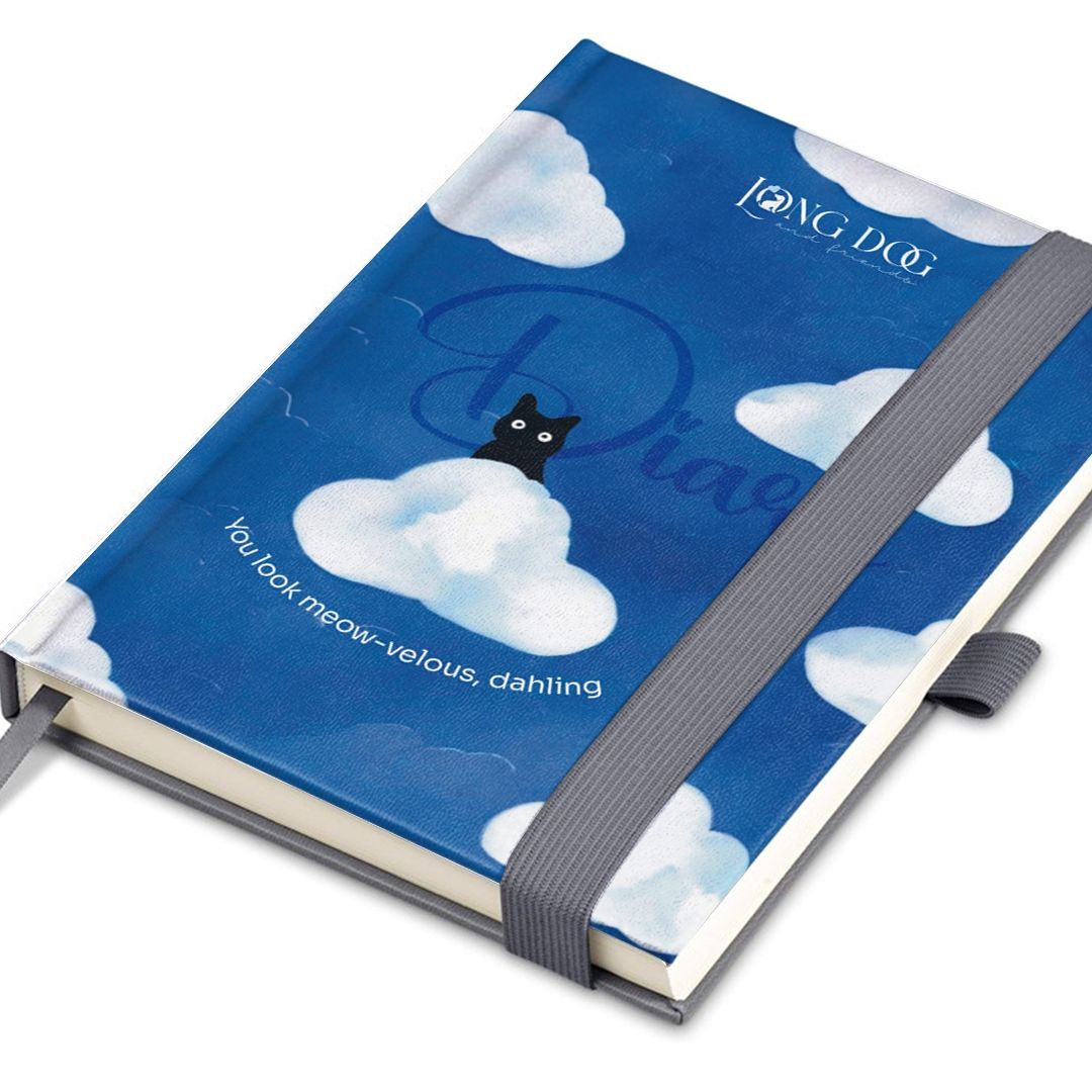 A5 Cat in Clouds Diary