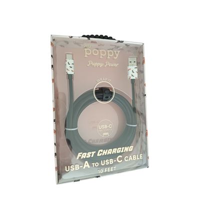 XO Poppy Dachshund USB A to USB C charger