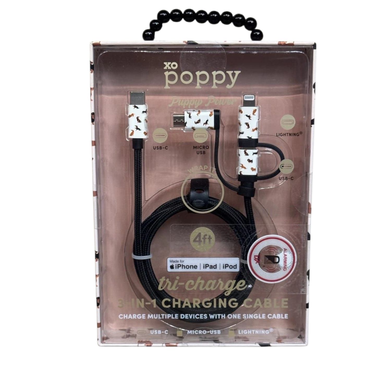 XO Poppy Dachshund 3 in 1 tri-charger