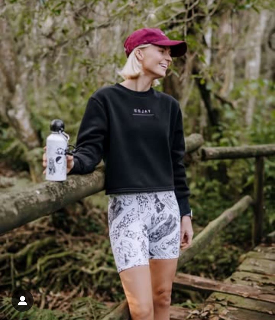 Esjay Sportswear Short Tights - Black & White Mixed Dogs - XS