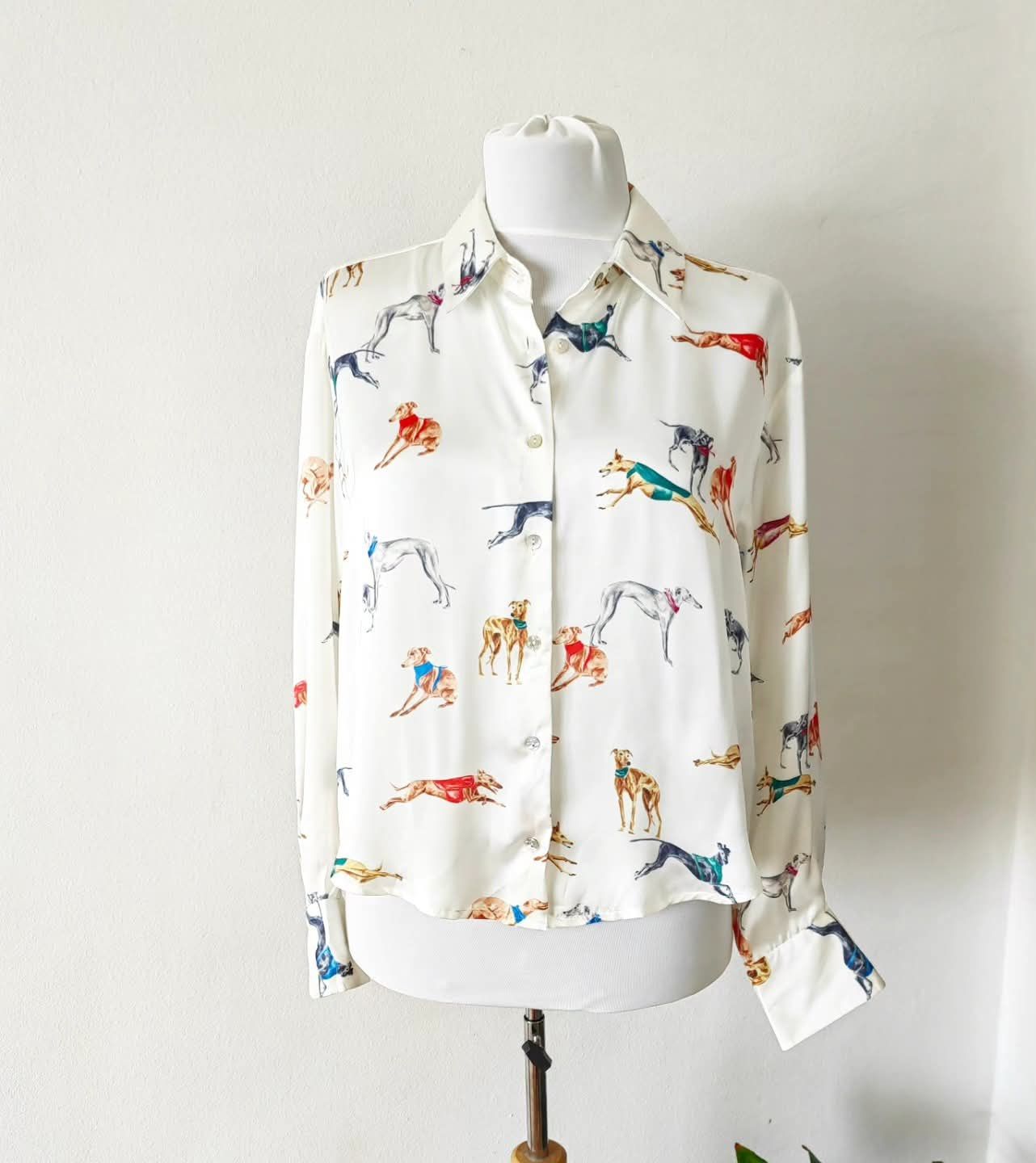 Greyhound Print Blouse - Zara