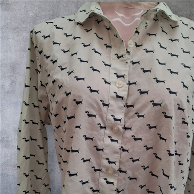 Long Sleeved Shirt with Dachshund print - The Saville Row Company