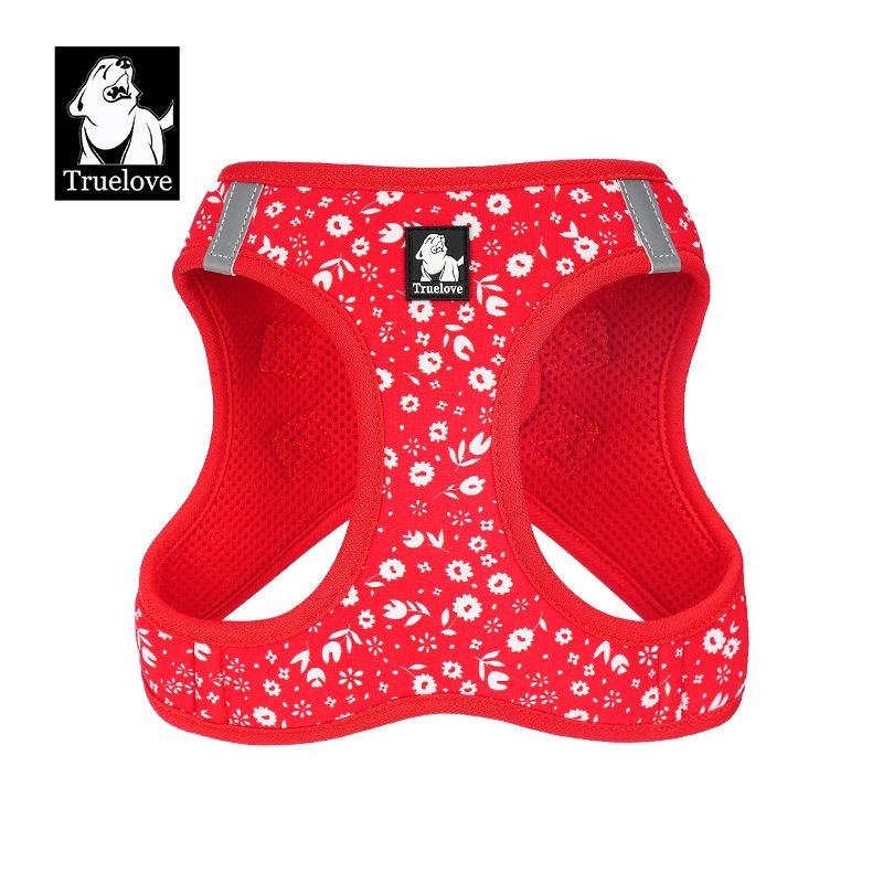 Truelove Easy Fit Quick-Release Pet Harness - Poinsettia - Medium
